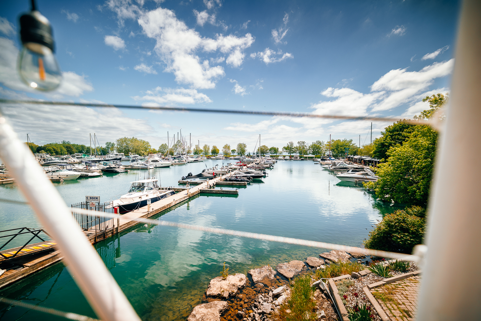 Bluffers waterfront patio marina view